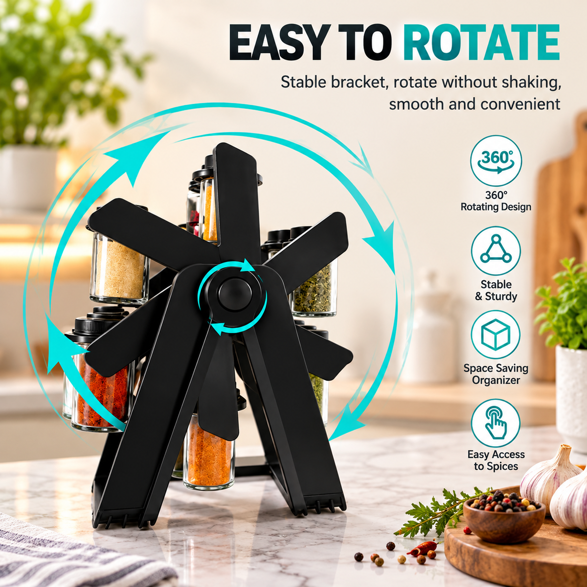 18-in-1 Rotating Spice Organizer