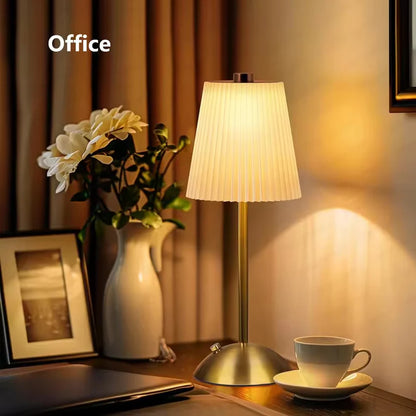 Retro Thin Rechargeable Table Desk Lamp