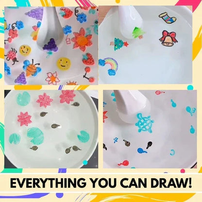 Magical Floating Water Painting Kit with Spoon (12 Markers)