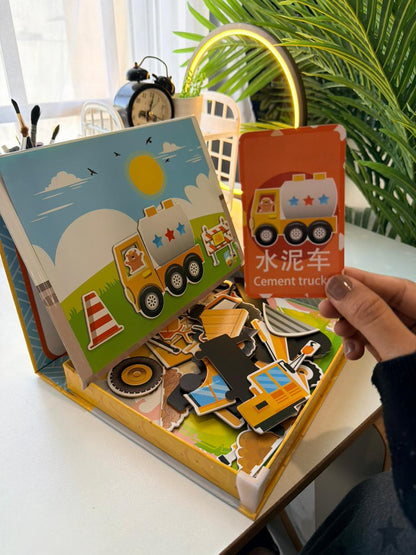 Magnetic 3D Puzzle Board with Marker For Kids Learning, Creativity & Cognition Development