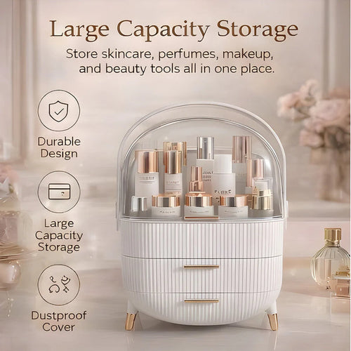 Multi-Layer Makeup Storage Organizer – Elegant & Spacious