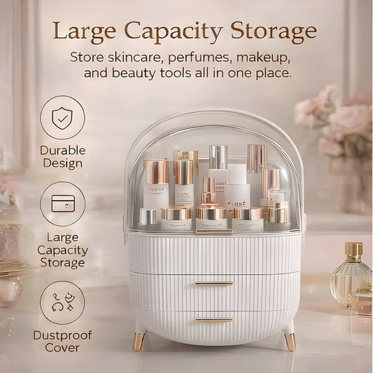 Multi-Layer Makeup Storage Organizer – Elegant & Spacious