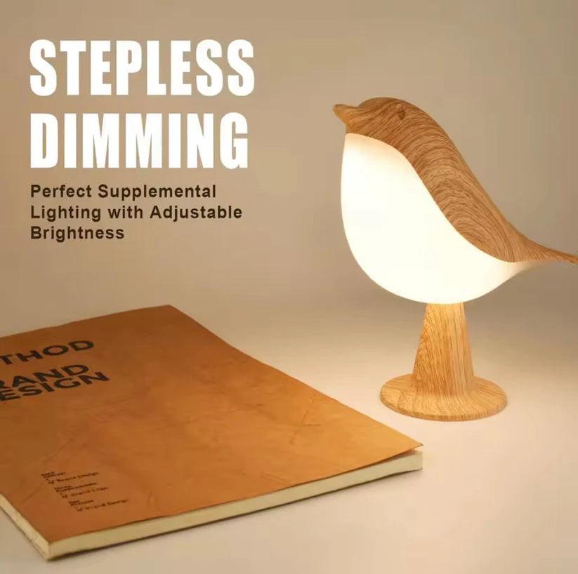 Rechargeable Bird Decorative Table Lamp,3 Color Modes