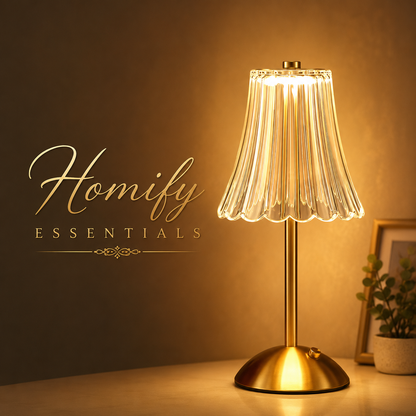 Glow Crystal Rechargeable Table Desk Lamp