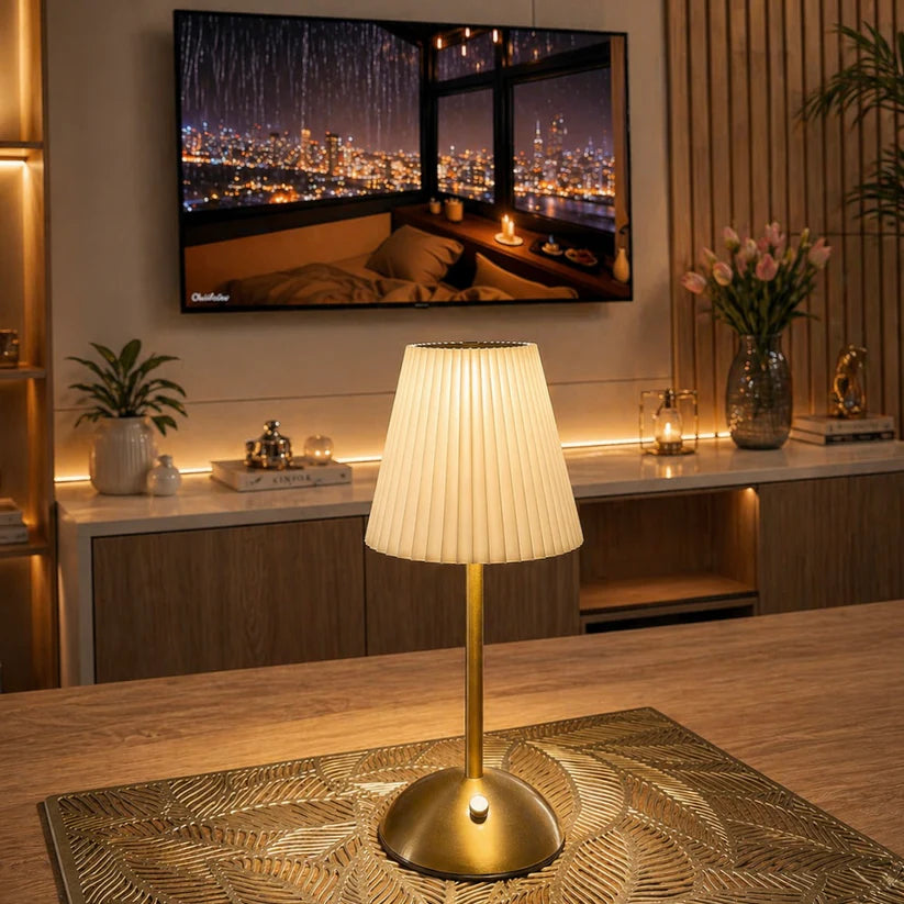 Retro Thin Rechargeable Table Desk Lamp