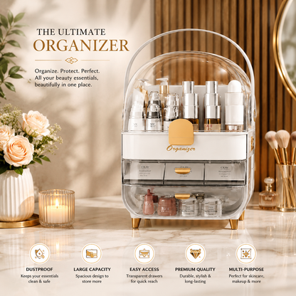 Layered Makeup & Beauty Storage Organizer