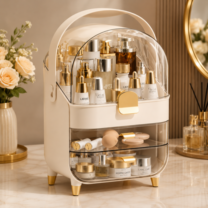 Layered Makeup & Beauty Storage Organizer