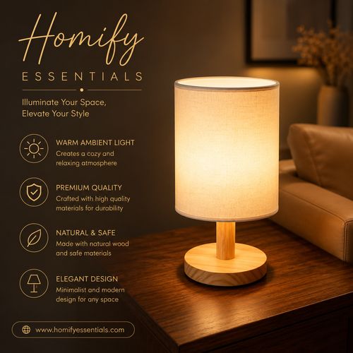 Electric Bedside Decorative Table Lamp