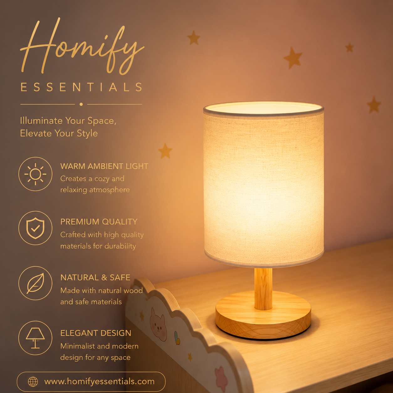 Electric Bedside Decorative Table Lamp