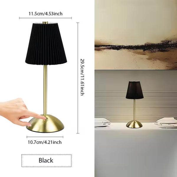 Retro White Thin Rechargeable Table Desk Lamp